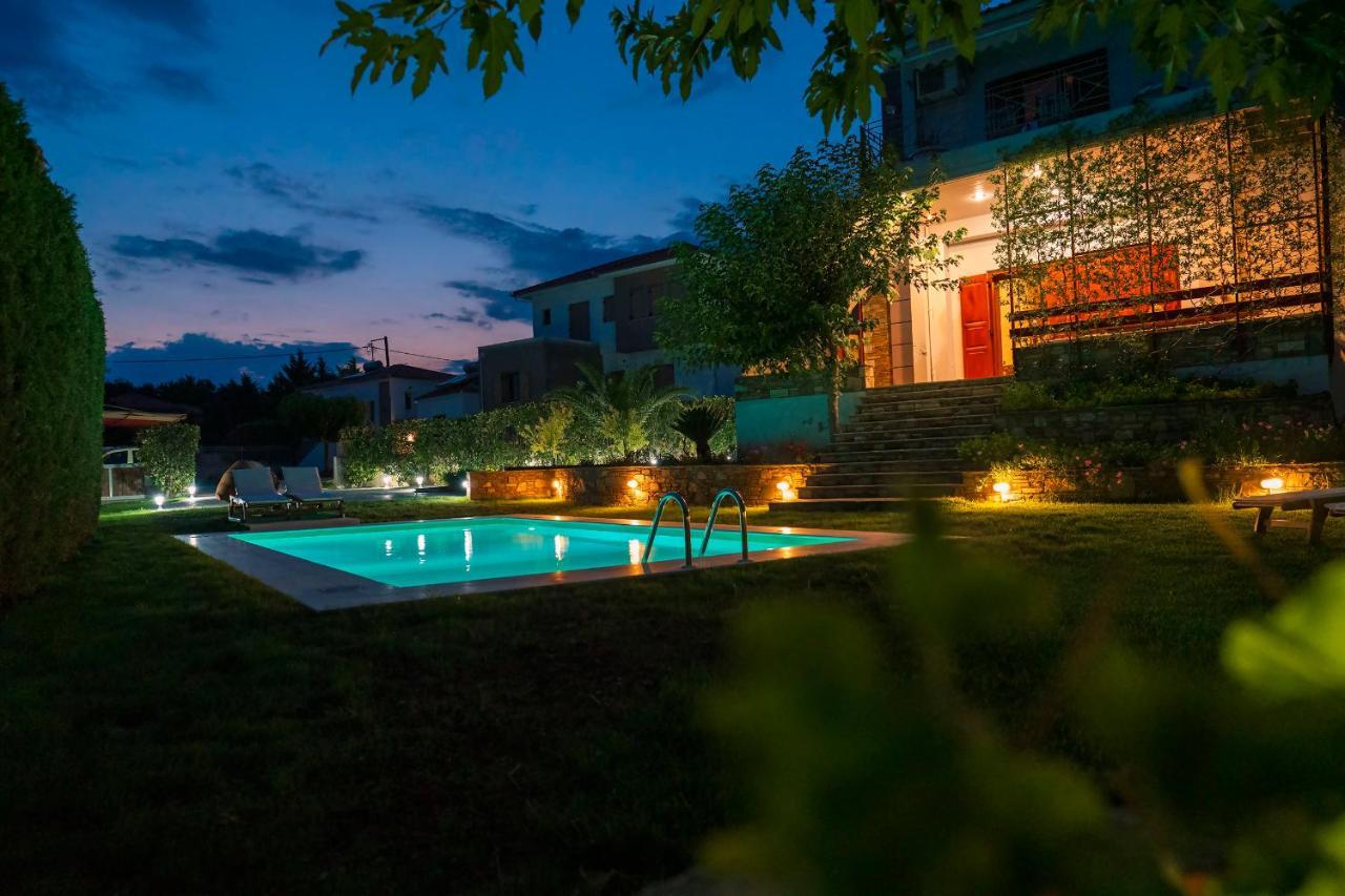 הוילה Káto Lekhónia Chariklia'S House With Private Pool מראה חיצוני תמונה