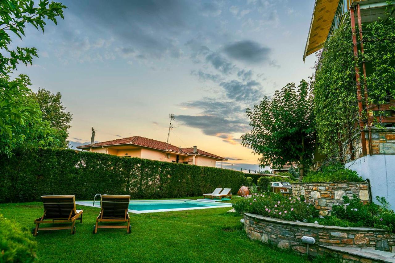 הוילה Káto Lekhónia Chariklia'S House With Private Pool מראה חיצוני תמונה